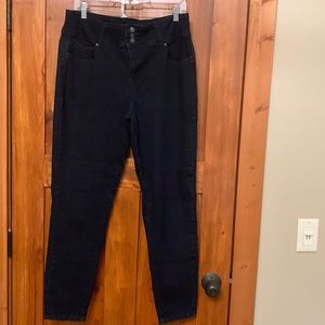 Royalty high rise dark wash jeans, size 16
